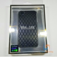    Apple iPhone 4 / 4S - Ideal-Case Rubber Rim Checker Edition Metallic Case